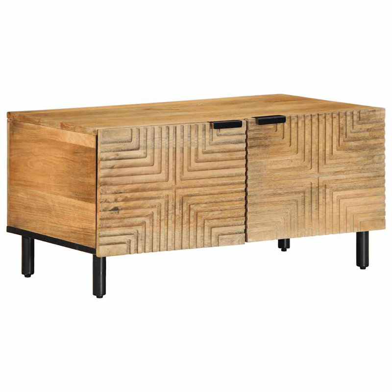 Coffee Table with Storage, 40" H x 80" L x 50" W, Wood 