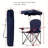 Portable Folding Beach Canopy Chair W/ Cup Holders Bag For Camping Hiking Outdoor-116055995