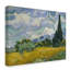 « Wheat Field with Cypresses » par Vincent Van Gogh, reproduction de peinture à l'huile sur toile tendue-1831861817