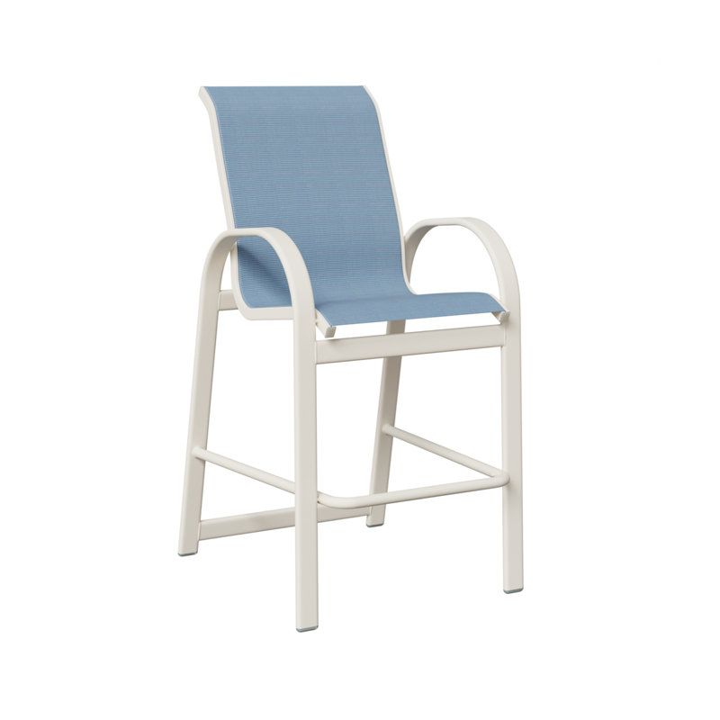 Fauteuil de bar berlinois Berlin Gardens, Dupione près de la piscine, Blanc mat