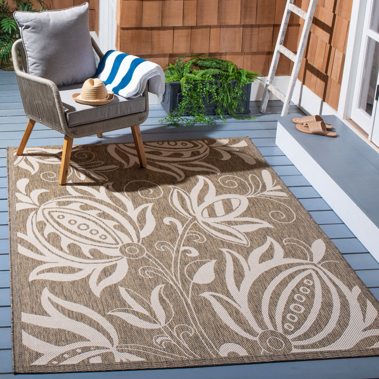Carolan Performance Floral Indoor/Outdoor Area Rug