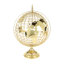 Globe terrestre pivotant en métal