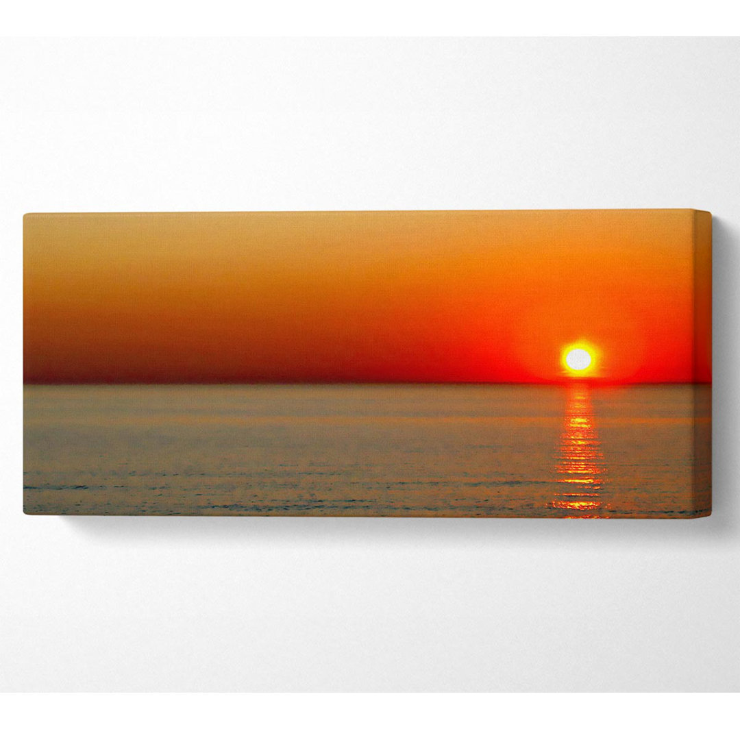 Sonnenuntergang Red Blaze Panoramaleinwand