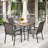 Basima 4 - Person Patio Dining Set with Square Table