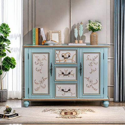 American style painted large capacity accent cabin