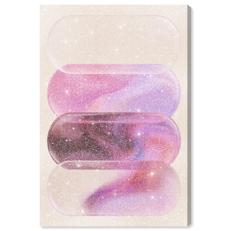 Clear Rose Canvas Abstract Print by Oliver Gal, Black Frame, 10 x 15, 45"H x 30"W, Gallery Wrapped