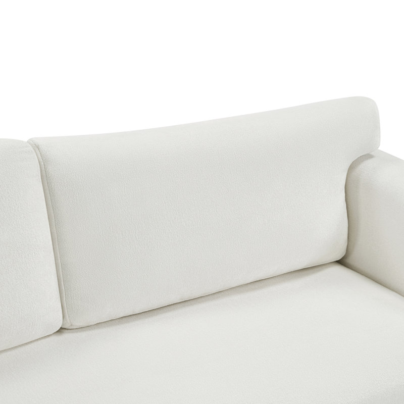 Canapé rembourré 3 places Modern, Chenille beige