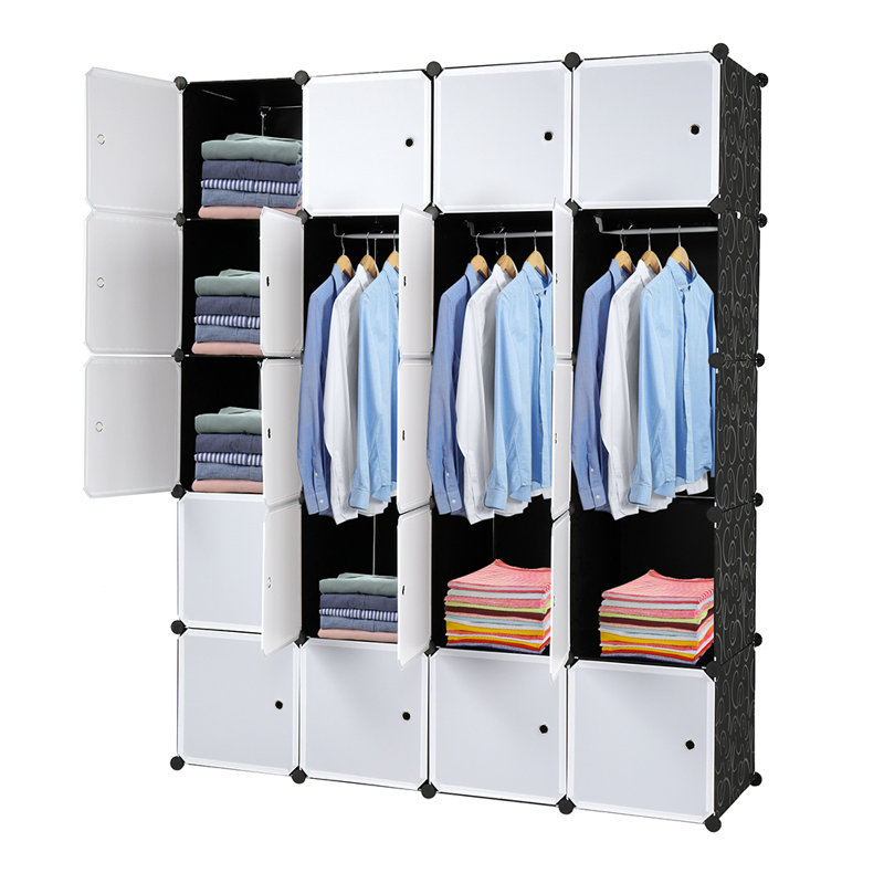 Hugley 20 Door Plastic Wardrobe