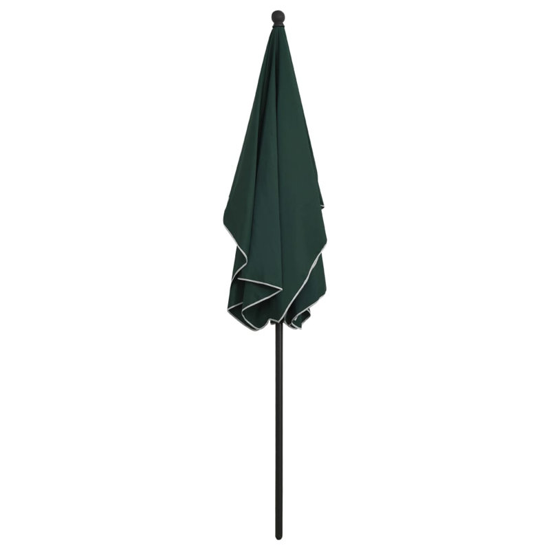 Parasol de plage rectangulaire 82,7 "x 55,1", Vert