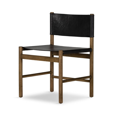 Chaise d'appoint rembourrée noire Matisse