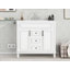 Meuble-lavabo contemporain avec lavabo supérieur, 2 portes à fermeture douce et 2 tiroirs-1934175870