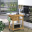 Chariot utilitaire avec verrouillage - stable et mobile convenant à divers espaces domestiques Îlot de cuisine 2 tiroirs