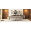 Grand lit en bois de style rustique avec tête de lit à double porte coulissante et point de charge, finition gris antique, support de lattes en bois, option de plateforme grand lit sans sommier, gris, base à lattes, nécessaire-1611605921-1611605920