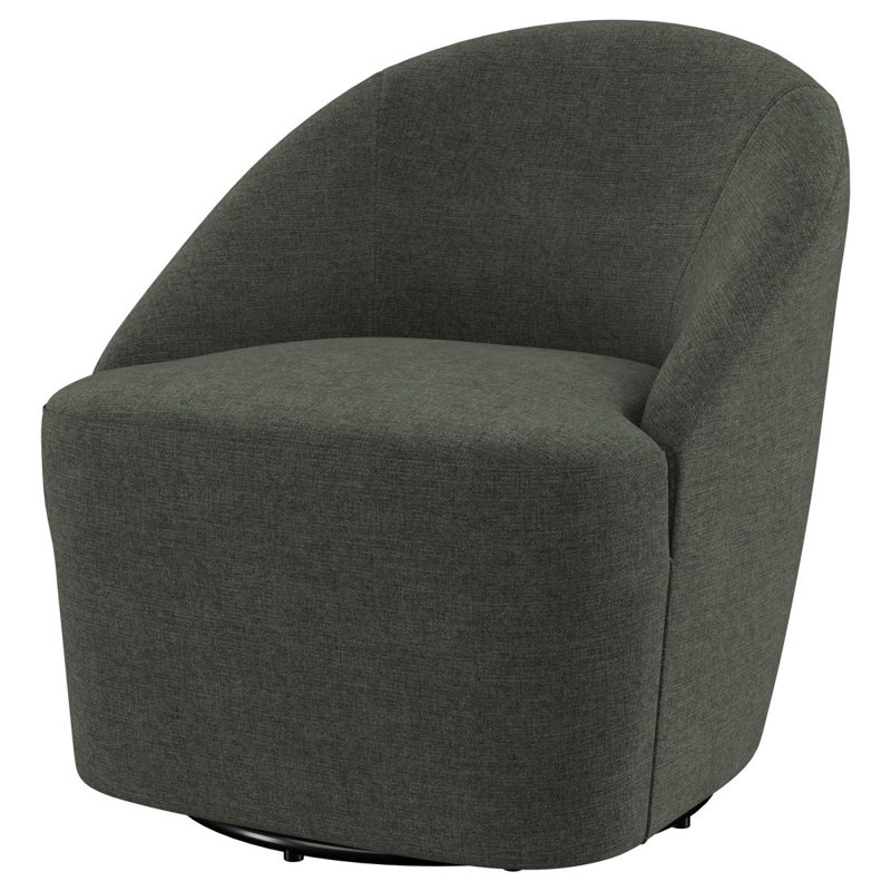 Fauteuil d'appoint pivotant vert Denali