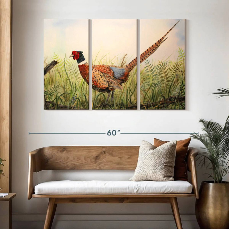 Brampt Glorious Pheasant, 32" H x 50" W