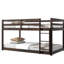 Lit simple au-dessus d'un lit mezzanine, fabrication en bois d'hévéa pour une expérience de sommeil sécuritaire-1710720356