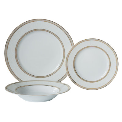 Floral Lace 18 Piece Dinnerware Set