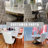 White Leather And Gold Button Dining Chairs With Metal Legs Set Of 4