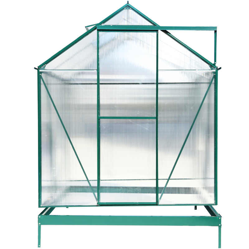 Polycarbonate Greenhouse, 75.2", Green
