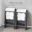 Ensemble de 2 chaises pliantes à dossier compact pour les petits espaces, chaises de cuisine pliables légères pour la maison, le bureau et l'extérieur, rangement facile