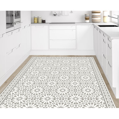 Vinyl Machine Printed Area Rug