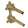 1/2" Shared Three Outlet Thermostatic Shower Rough-in Valve with Diverter