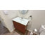 Ensemble de meuble-lavabo simple 24 po Mid-Century avec lavabo, portes à fermeture douce-12298292