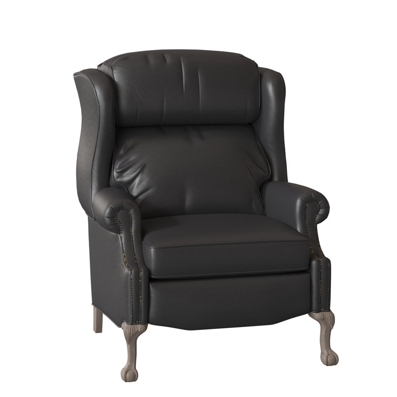 Fauteuil inclinable en cuir Maxwell, Cuir véritable Outsider Raven, Pierre, Électrique
