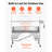 Rotisserie Grill, 38W BBQ Outdoor Pig & Lamb Spit Roaster, Charcoal Spit Roaster with 132 LBS Capacity, Wheels & 4-Level Height, Stainless Steel Electric Rotisserie Grill Kit for Camping Outdoor