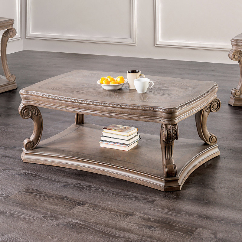 Table basse de style traditionnel Dentil Moulures