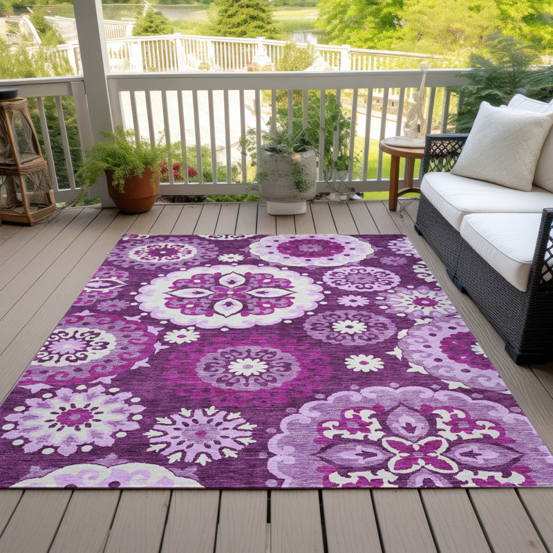  Tapis d'entrée / extérieur antidérapant Ferrand, Rectangle 5 pi x 7 pi 6 po
