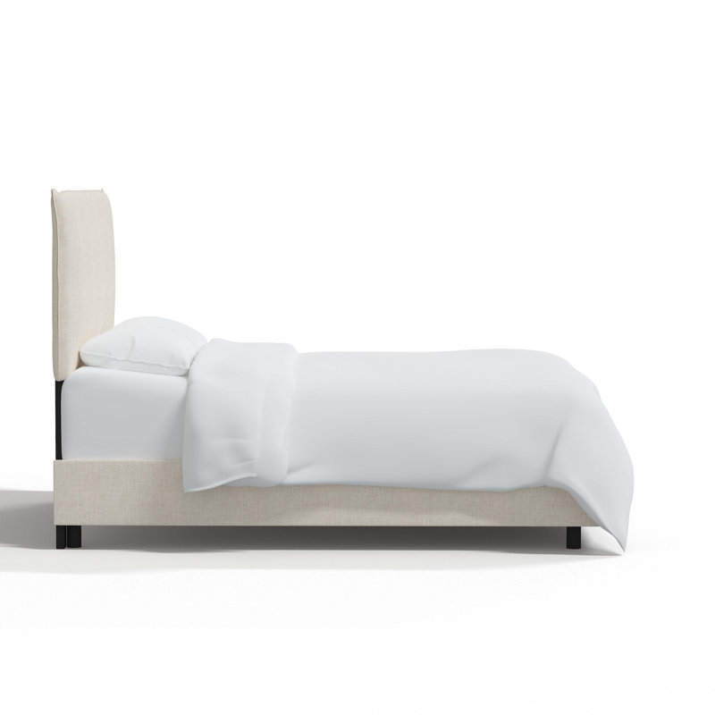 Bessinger Upholstered Standard Bed, King, Classic Talc Linen