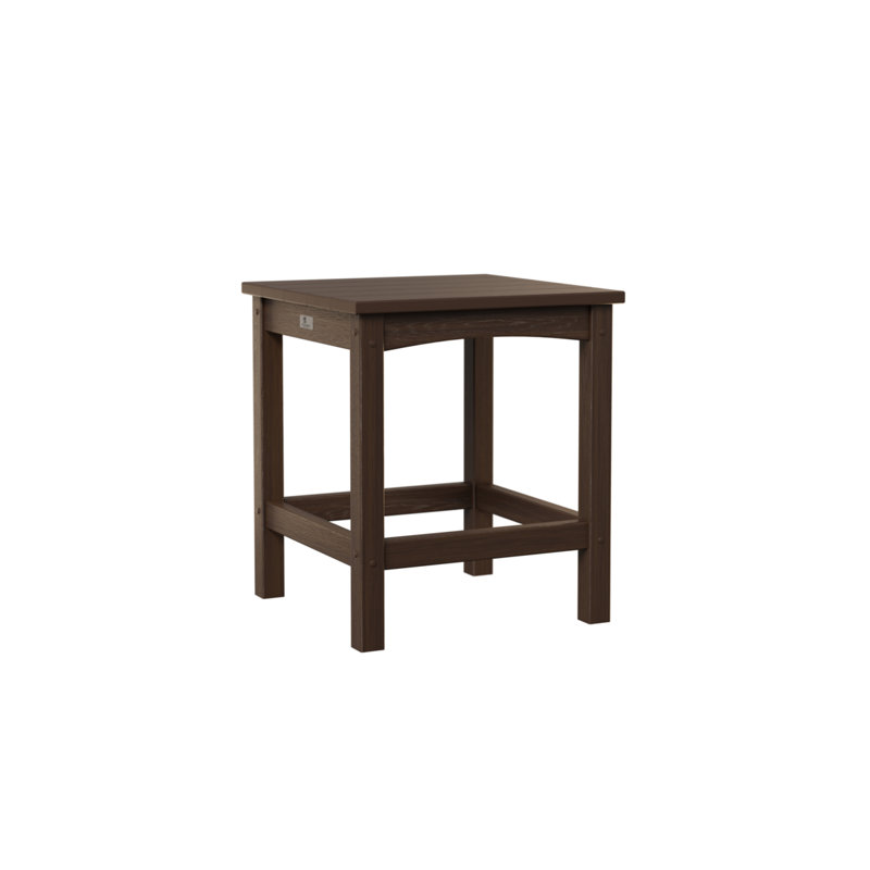 Camden Outdoor Square End Table, Brazilian Walnut