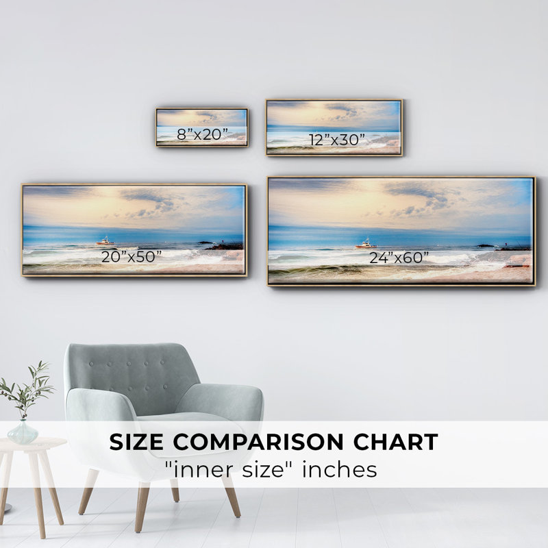 Heading to Sea- Framed Canvas
