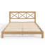 Lit plateforme Garen Mid-Century avec structure en bambou et tête de lit en X-126137652-126137655