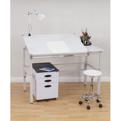 Cowie Height Adjustable Drafting Table by Inbox Zero