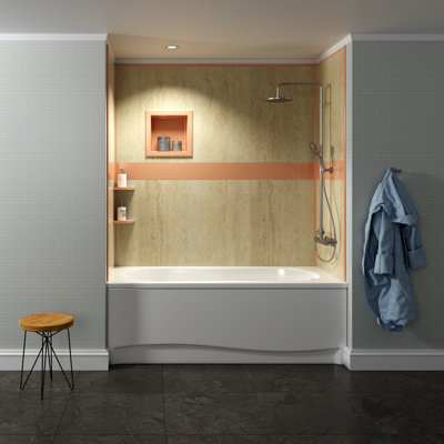 Three Panel Shower Wall