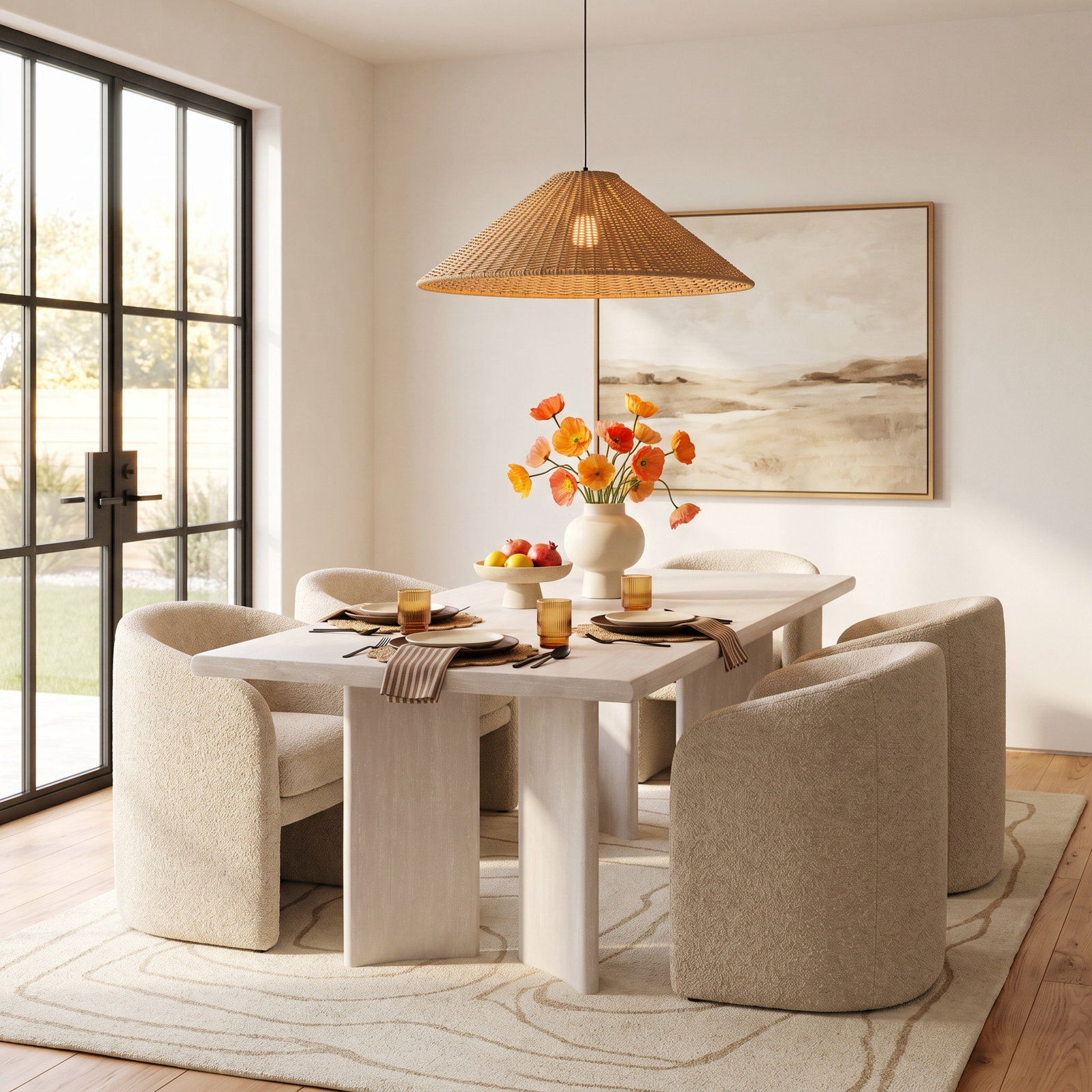 Olie 78'' Dining Table, White
