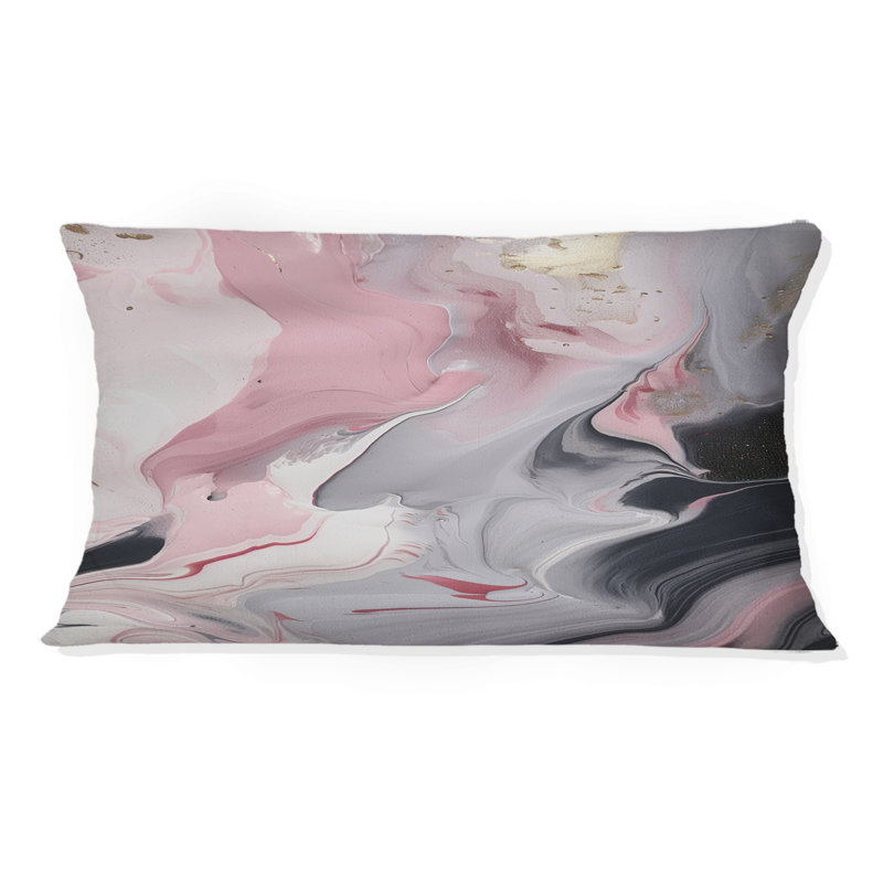 Oeuvre de peinture en marbre uni II - Coussin décoratif imprimé en marbre abstrait