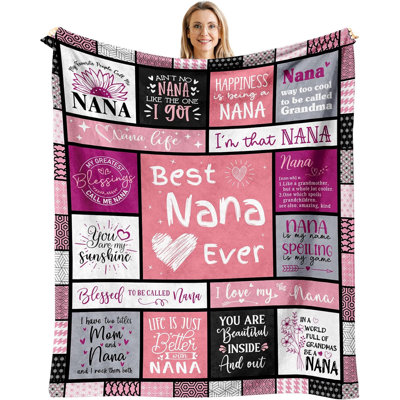 Couverture de cadeaux Nana 40 po x 50 po, cadeaux pour Nana uniques, cadeaux d'anniversaire Nana, meilleurs cadeaux Nana de tous les temps, cadeaux Nana de petits-enfants / petits-enfants / petits-enfants / petits-enfants