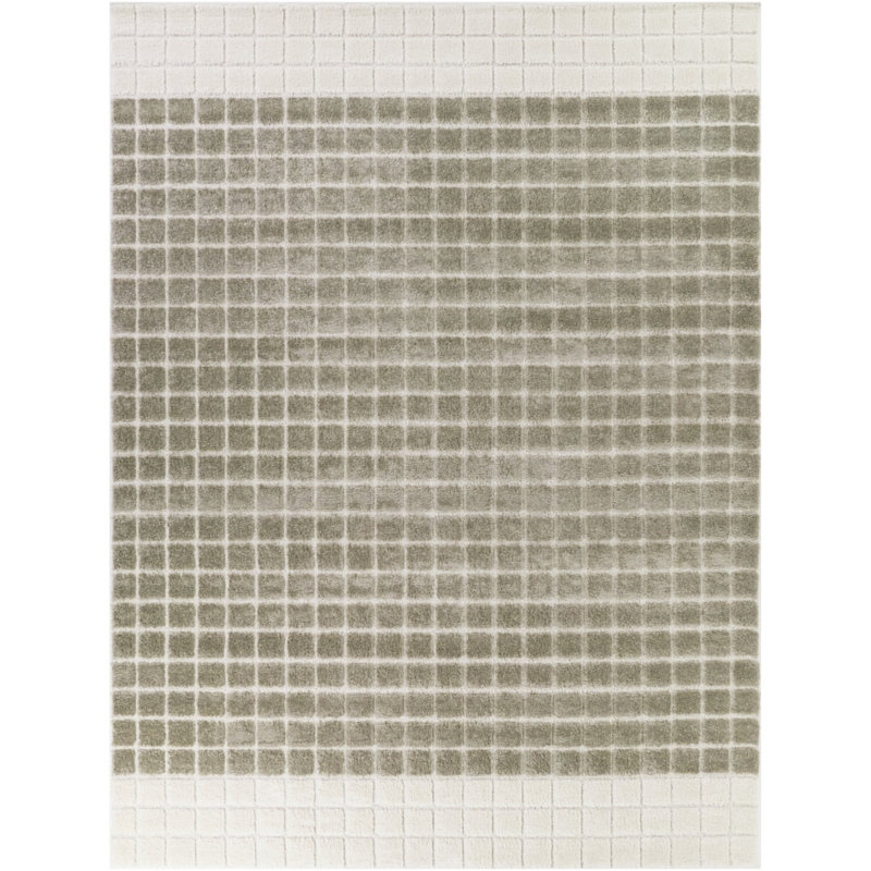 Tapis intérieur / extérieur gris Hopkins, Rectangle 5 pi 3 po x 7 pi