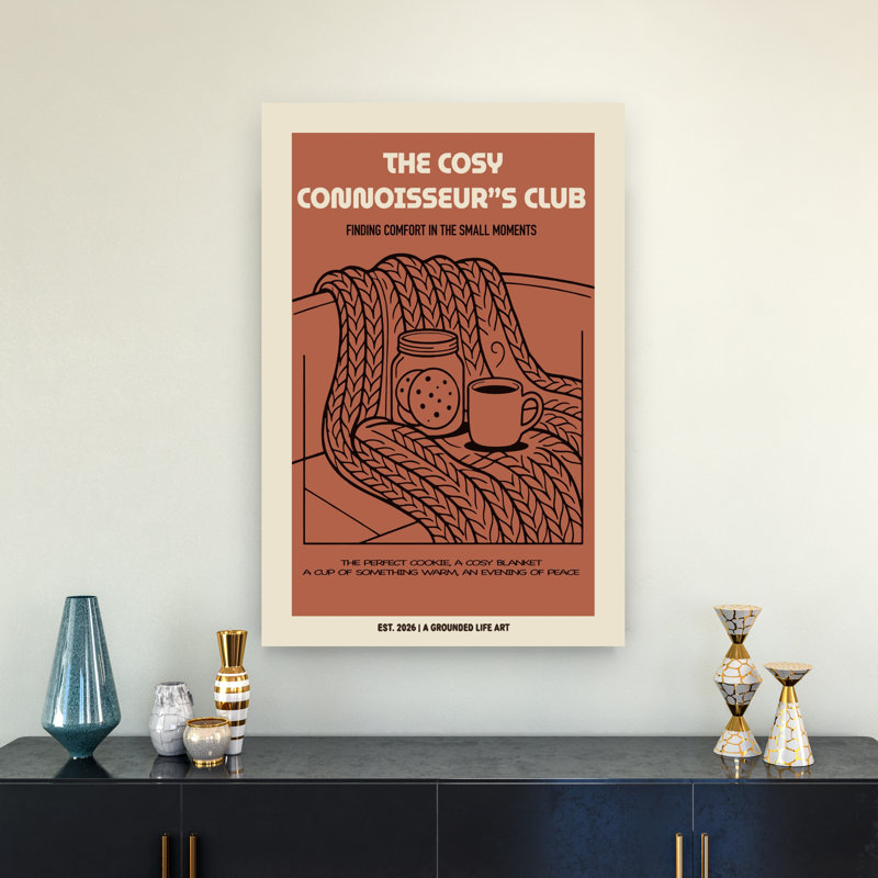 Cozy Cookies Warm Comfort Peaceful Contemporary Architecture, impression d'art mural, 36" H x 24" W