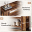 Console de 70 pouces de long avec rangement, canapé étroit derrière le canapé-142039762