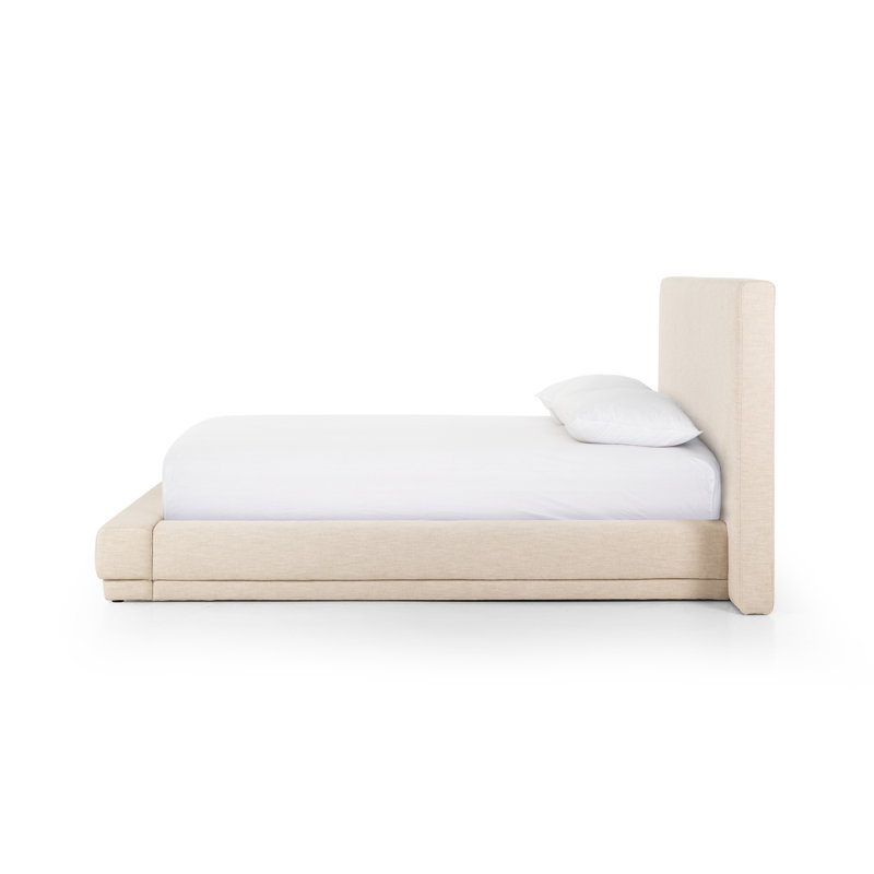 MARTINA Upholstered King Bed, Extra Wide Queen