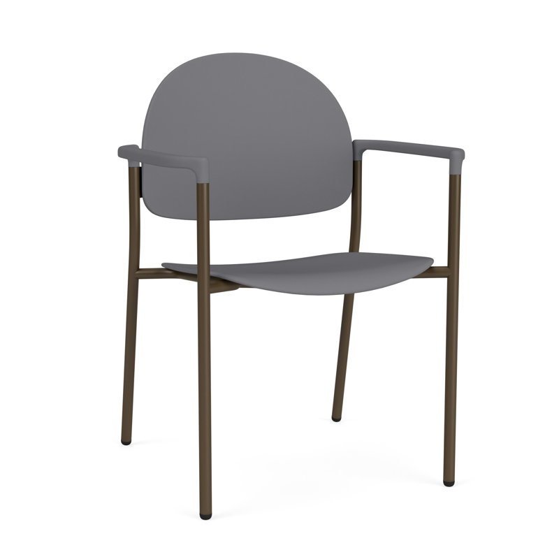 Chaise d'invité Chat Chat, Bronze, Poly silex gris