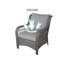 Chaise de patio en osier avec coussins Ashlyn