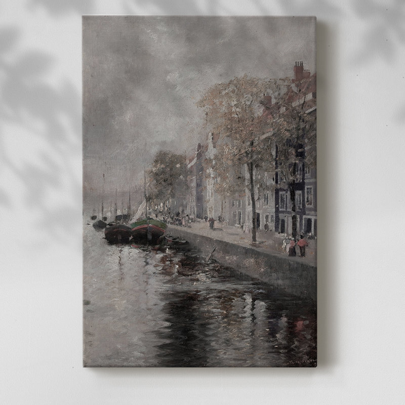 Paysage rétro CXLIV - galerie enveloppée Cavas, H 18 po x l 12 po
