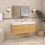 Ensemble de meuble-lavabo double 48 po avec comptoir en marbre-1883647630