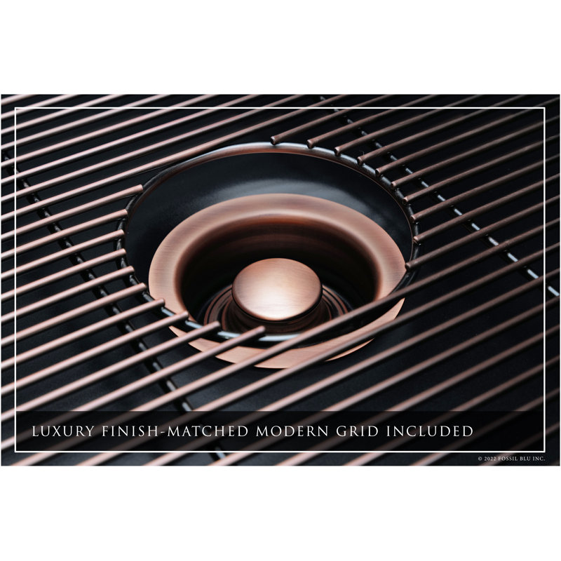 Luxury Solid Fireclay Farmhouse Sink, Antique Copper