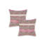 Ensemble de 2 coussins carrés rayés en mélange de coton texturé-950116341-985725864